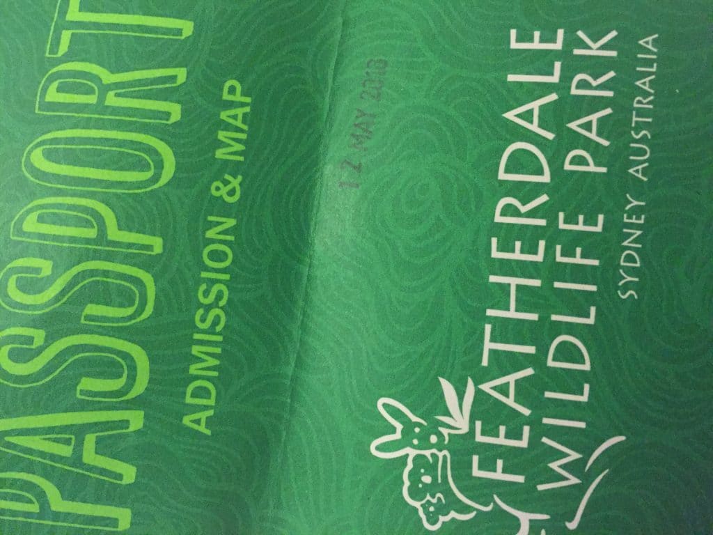 Passaporto Featherdale Wildlife Park