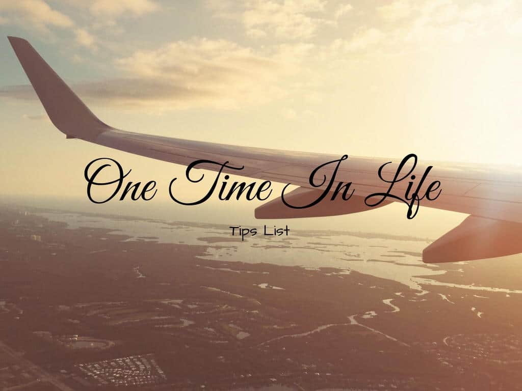 One Time In Life