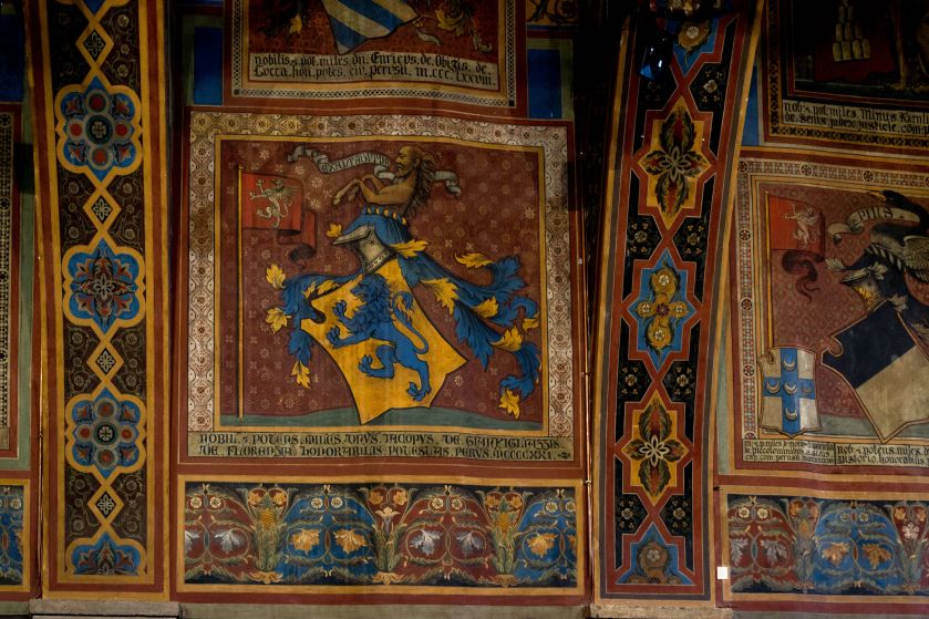 Affresco alle pareti di Sala dei Notari
