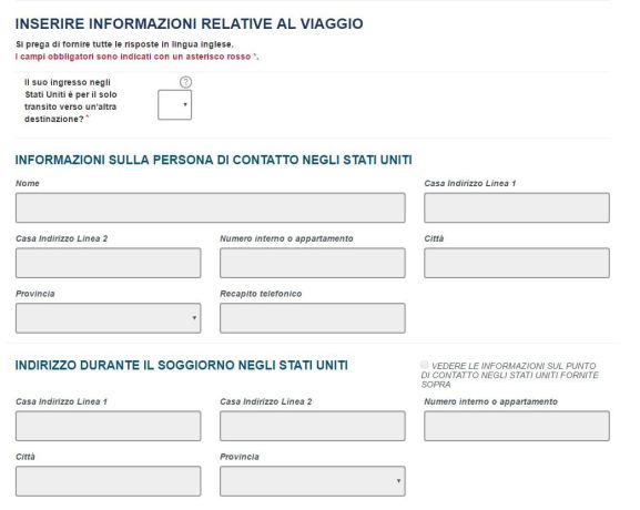 Come richiedere l'ESTA - Schermata 10