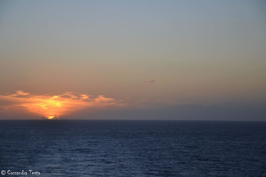 Tramonto sul mare