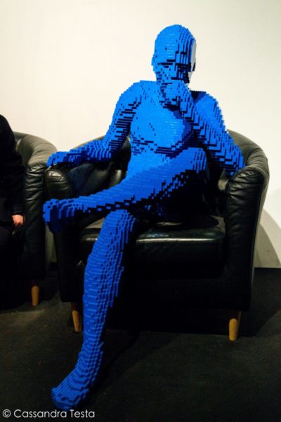 Blue Guy Sitting