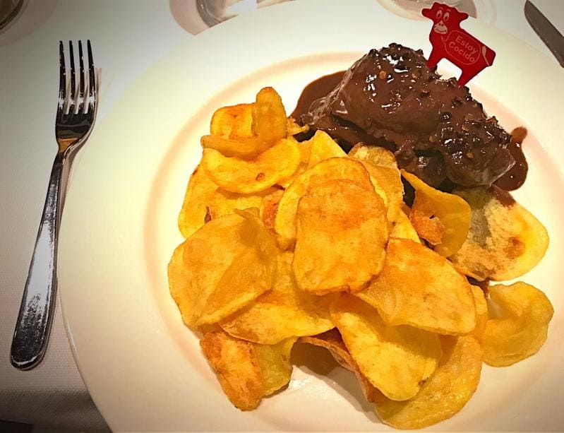 Filetto di manzo al pepe nero e salsa al vino rosso, Don Juanito - Milano