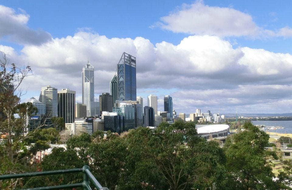 Lo skyline di Perth