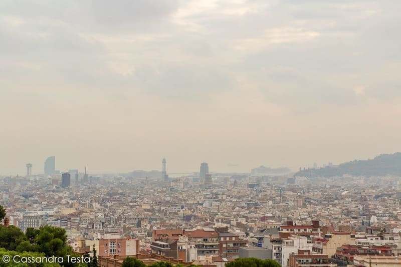 Vista di Barcellona da Parco Güell
