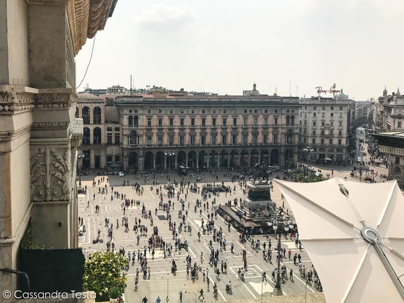 Vista su Piazza Duomo da Highline Galleria