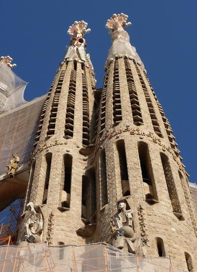 Le torri della Sagrada Familia di Barcellona