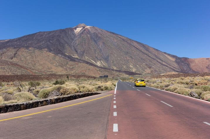 Strada sul Teide