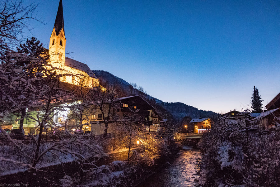 Kirchberg In Tirol alla sera