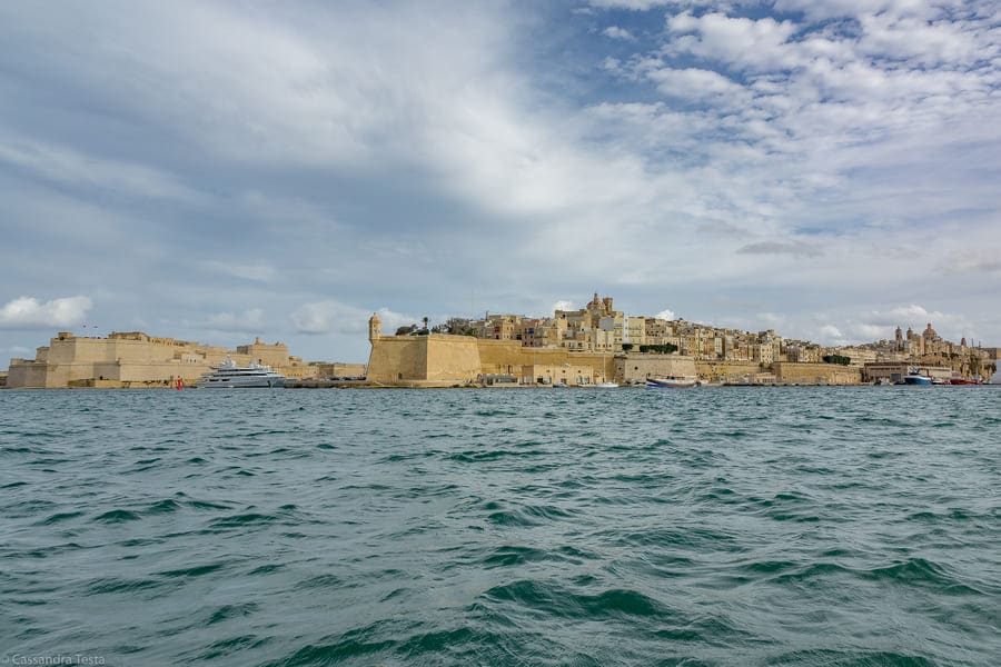 La Valletta dal mare