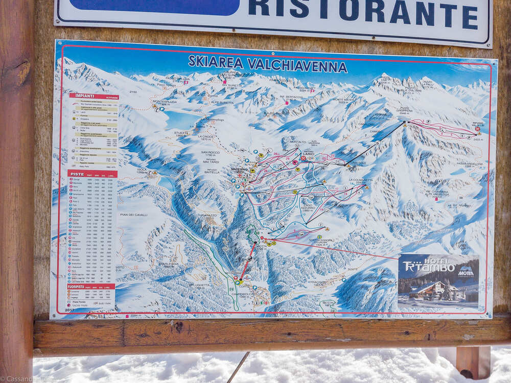 Mappa piste da sci Madesimo