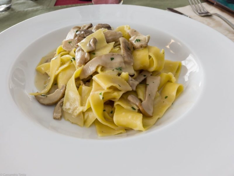 Pappardelle ai Funghi Porcini Hotel La Meridiana