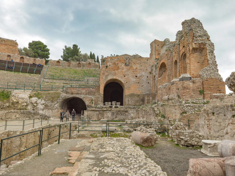 Vista dal basso Teatro di Taormina