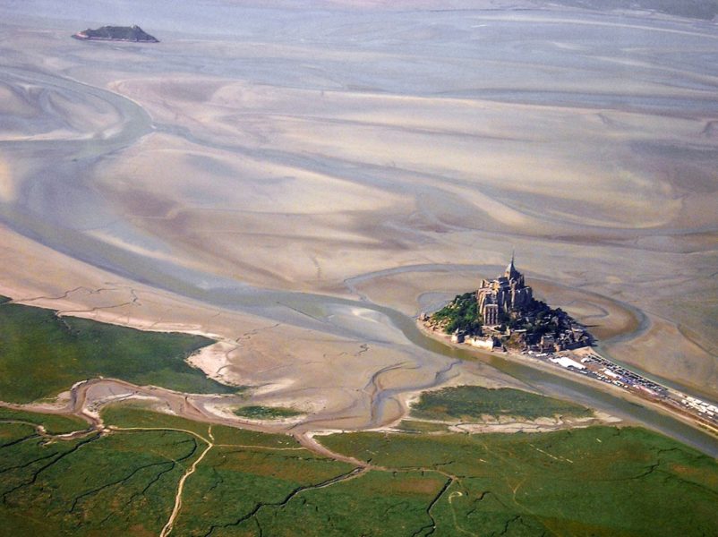 Mont Saint Michel dall'alto