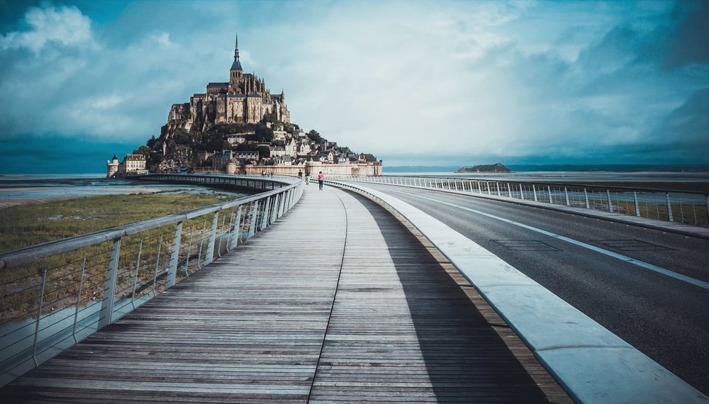 Strada per Mont Saint Michel