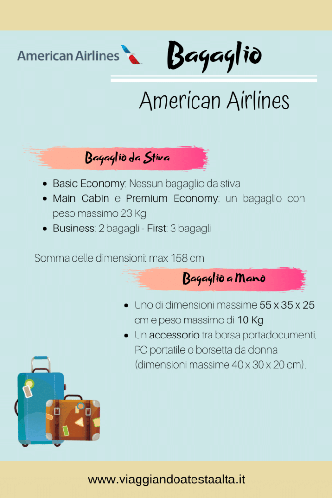 bagaglio american airlines
