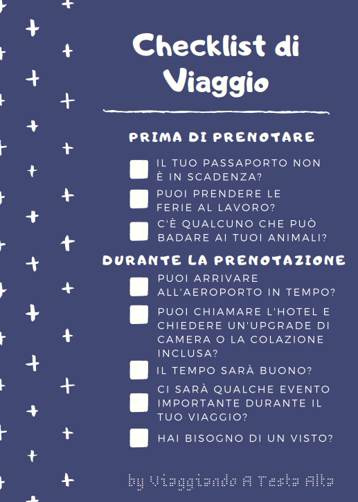 Checklist di Viaggio