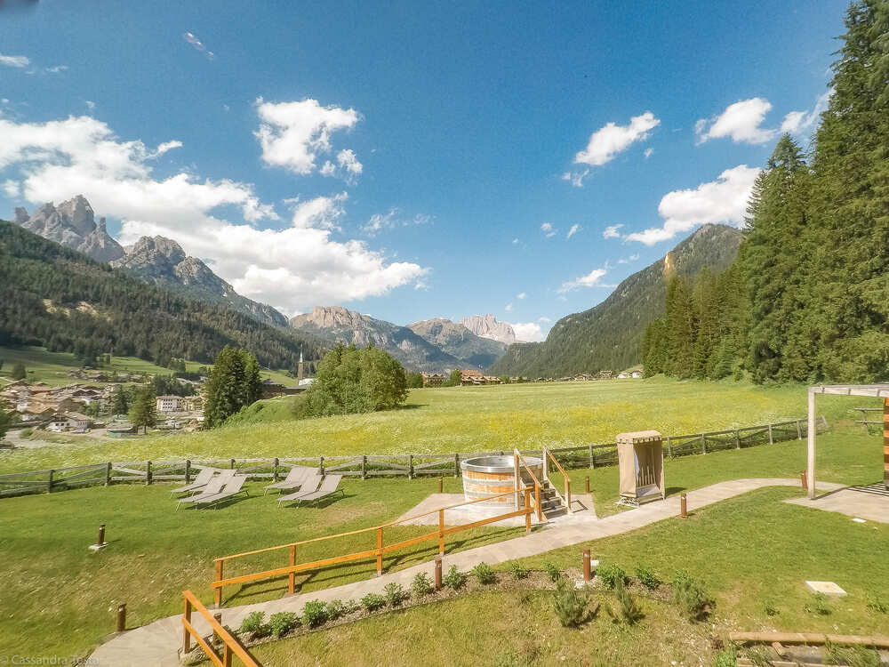 Vista dalle Sale Relax di QC Terme Dolomiti