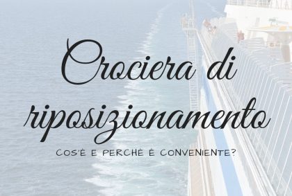 Copertina articolo dedicato alla crociera di riposizionamento