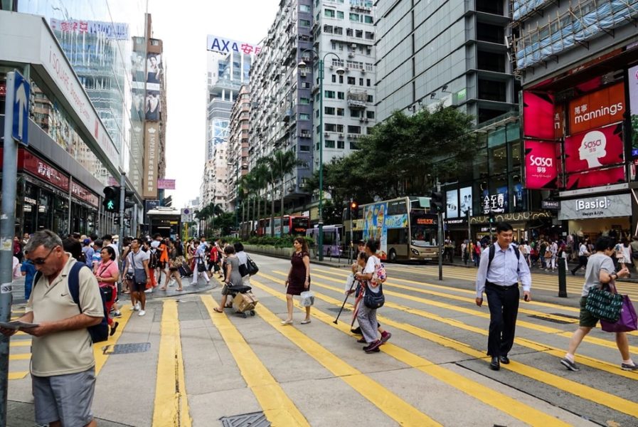 Foto di Nathan Road ad Hong Kong