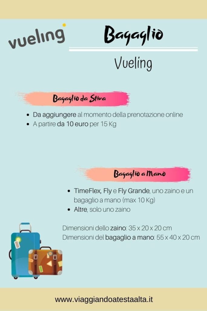 bagaglio vueling pinterest