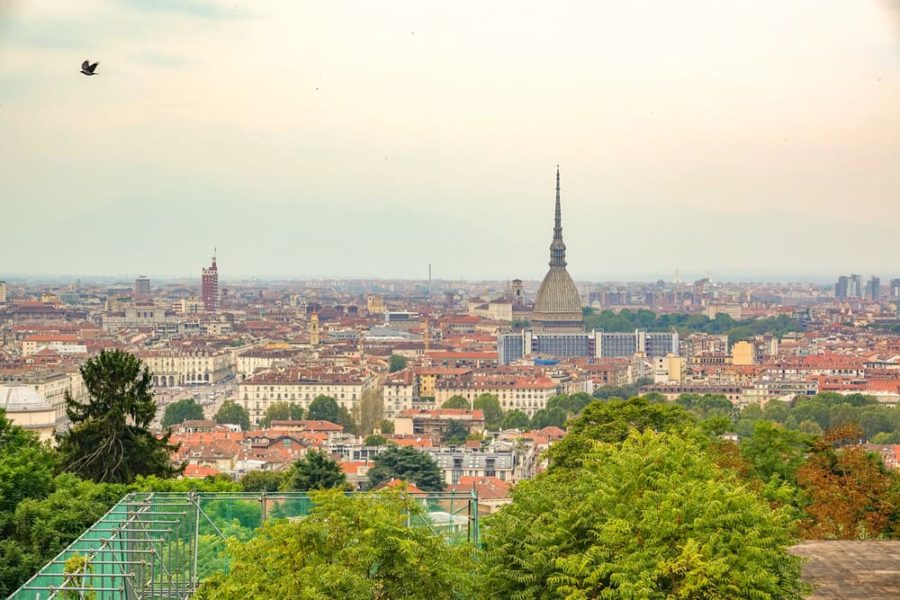 Panorama su Torino da Villa della Regina