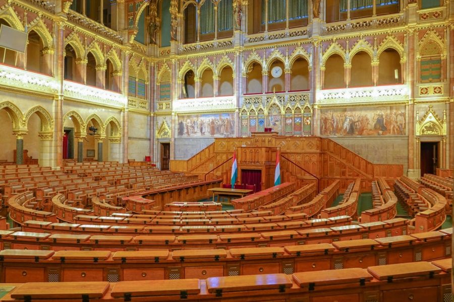Camera del Senato nel Parlamento di Budapest