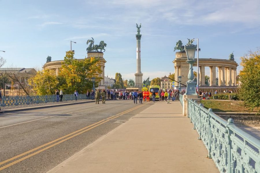 Piazza degli Eroi a Budapest