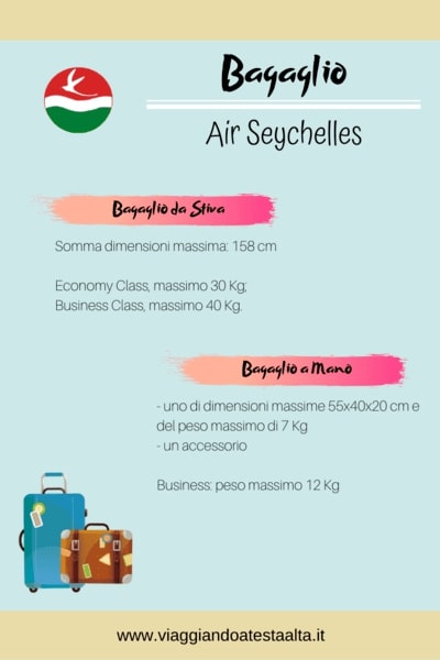 Bagaglio Air Seychelles