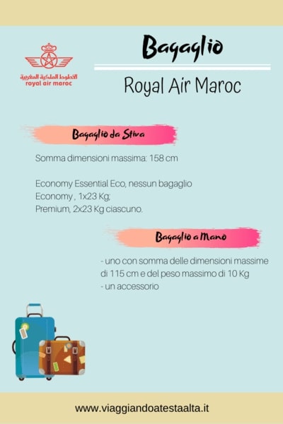 Royal air maroc bagage kg