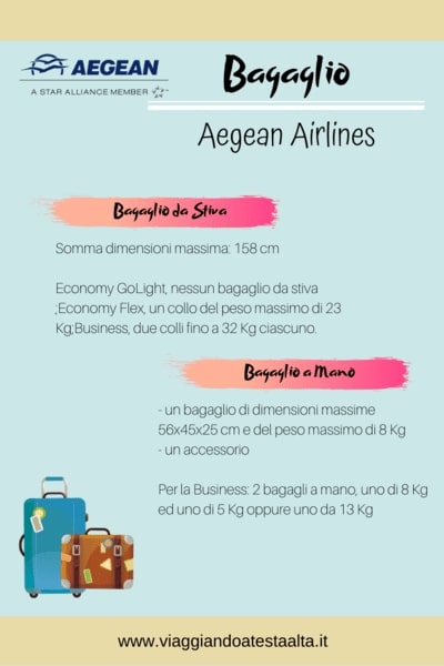 aegean airlines bagaglio a mano