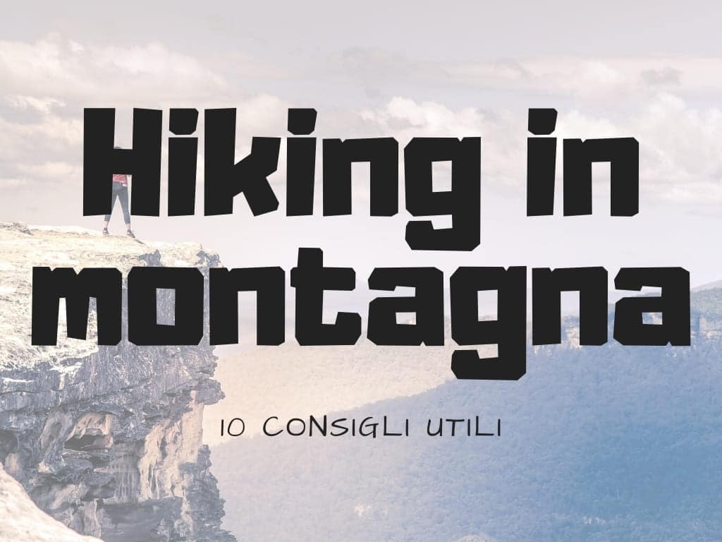 hiking in montagna