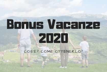 Bonus Vacanze 2020