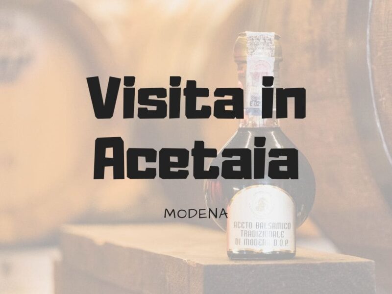 Visita in acetaia a Modena