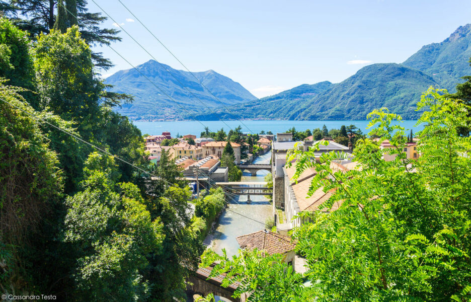 Vista su Bellano da Orrido