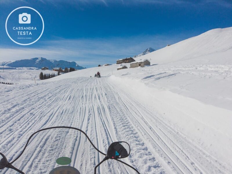 motoslitta a Madesimo