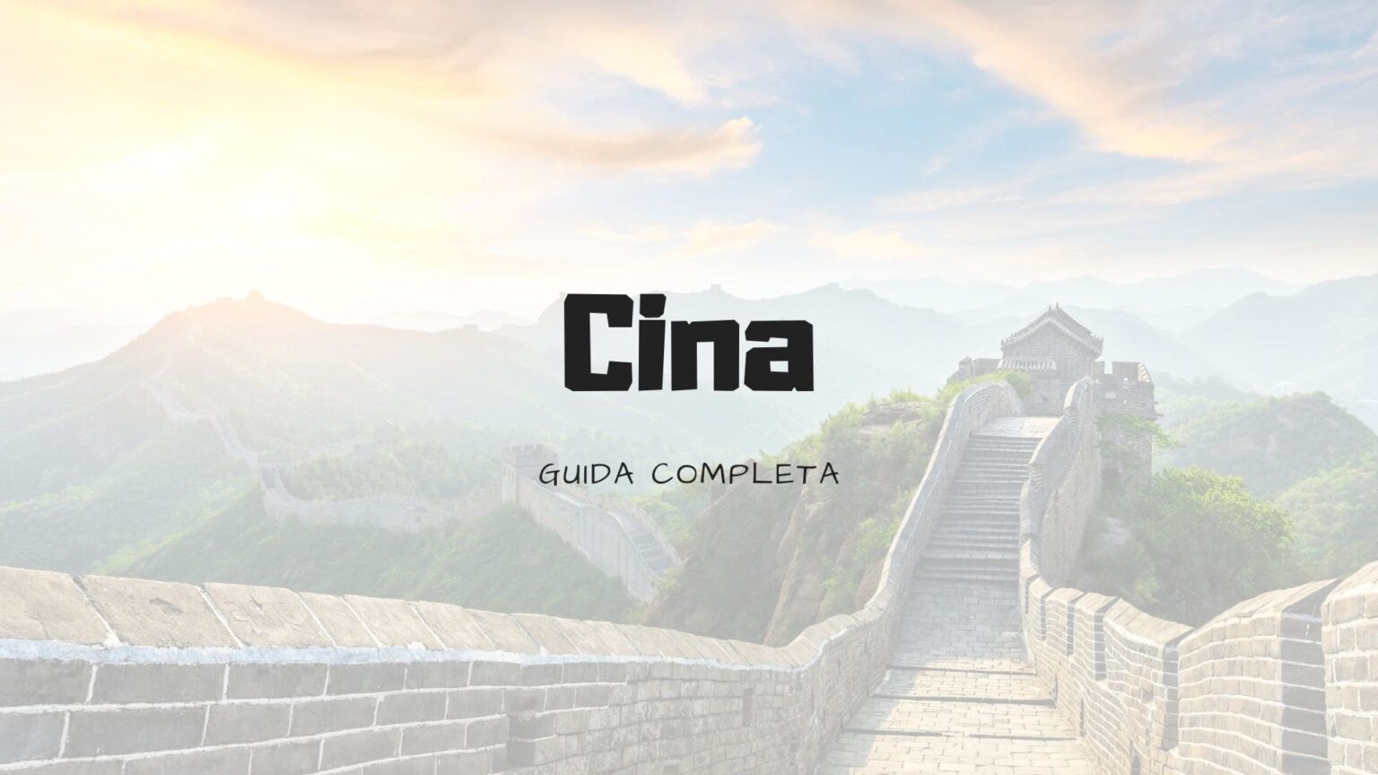 Visitare la Cina