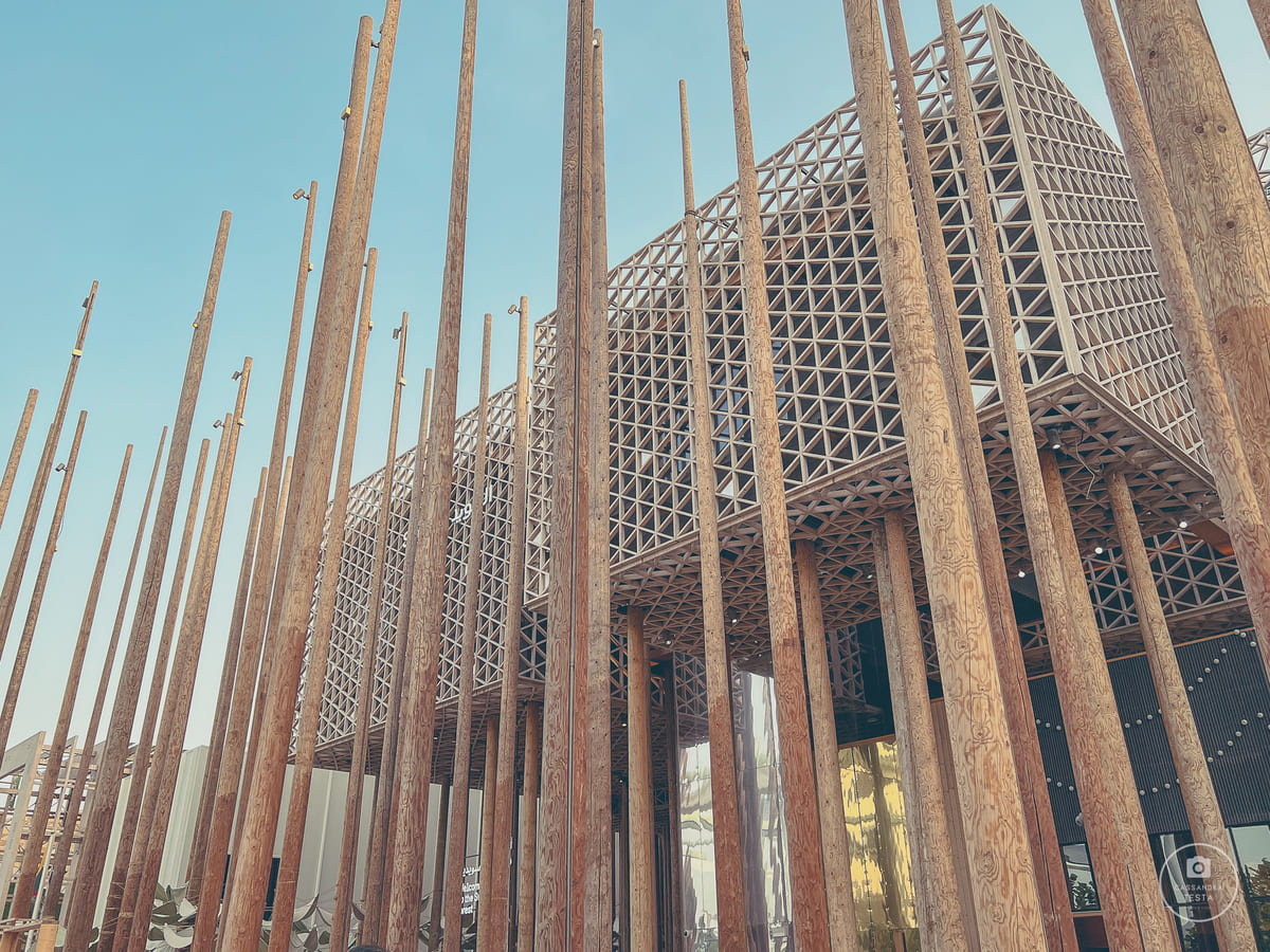 Esterno del Padiglione della Svezia Expo 2020