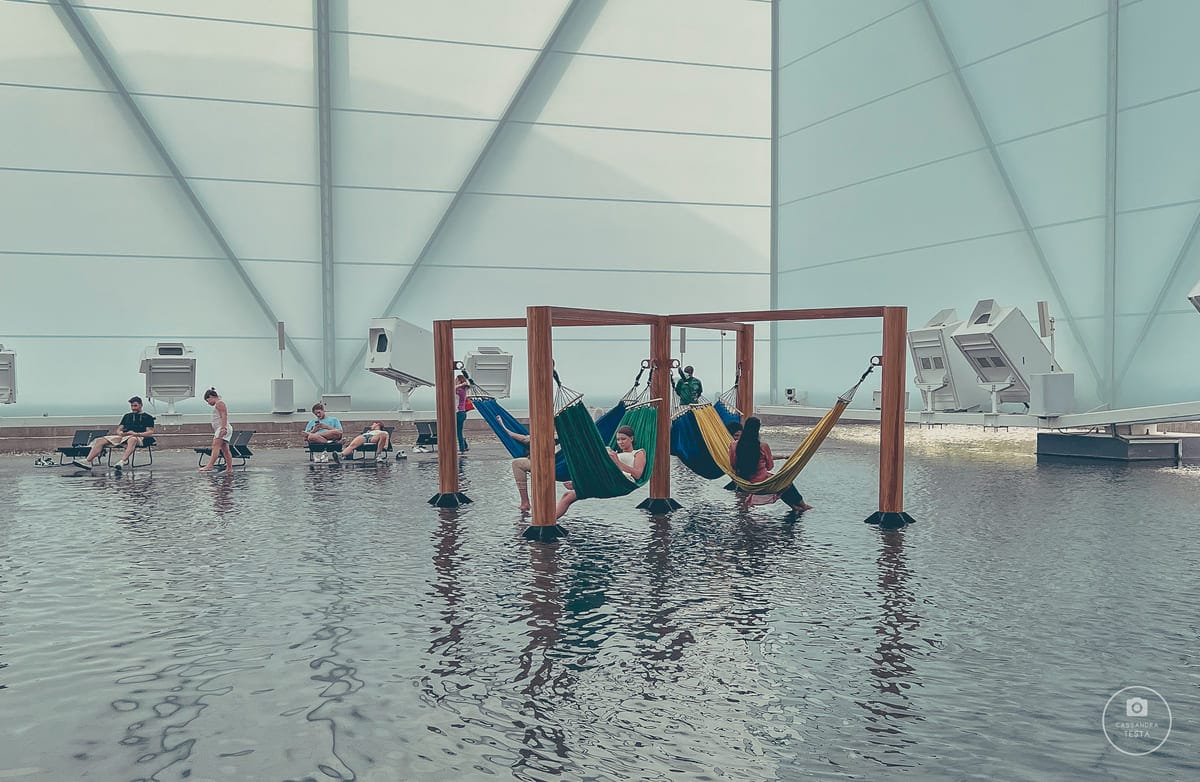 Interno del Padiglione del Brasile Expo 2020