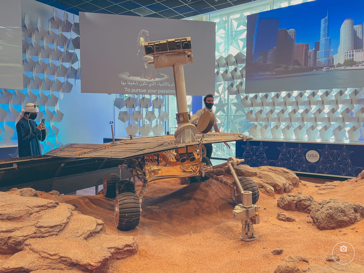 Ricostruzione Rover Padiglione USA Expo 2020