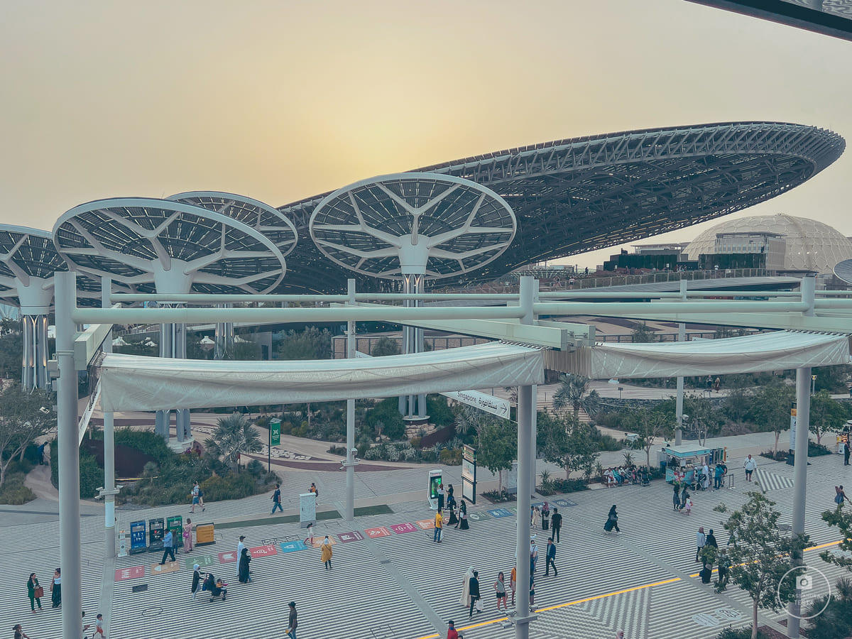 Vista da Padiglione Singapore su Expo 2020