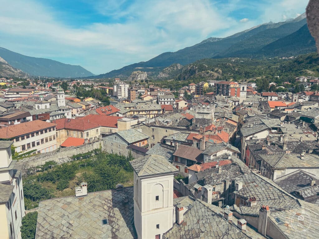 Panorama su Susa dalla Torre del Campanile