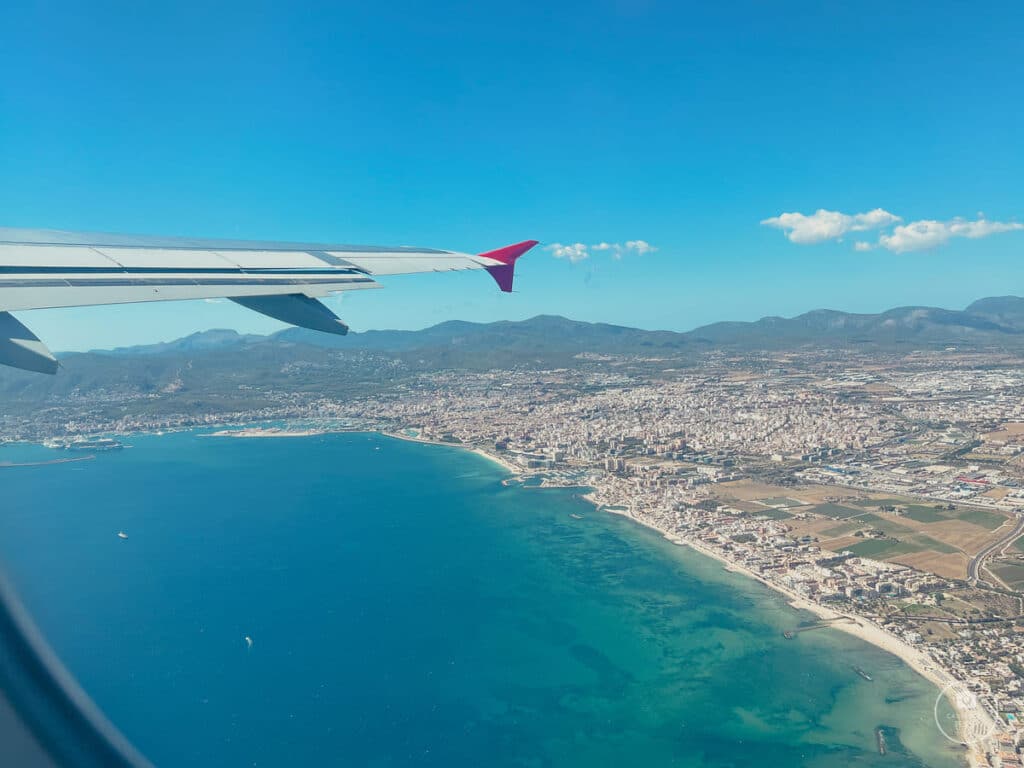 Palma di Maiorca dall'Aereo