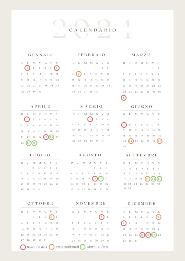 Ponti 2025 il Calendario delle Vacanze e dei Weekend Lunghi