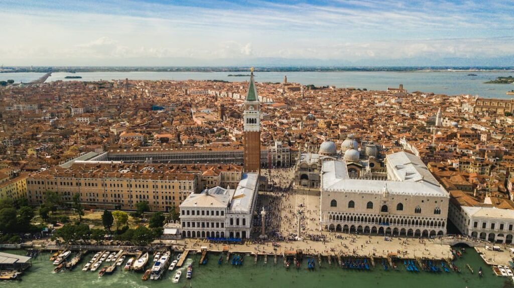 Piazza San Marco a Venezia dall'Alto