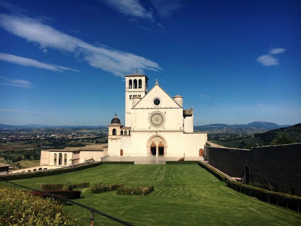 Vista sulla Basilica di San Francesco d'Assisi