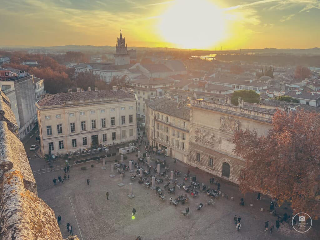 Vista su Avignone dai Camminamenti del Palazzo dei Papi