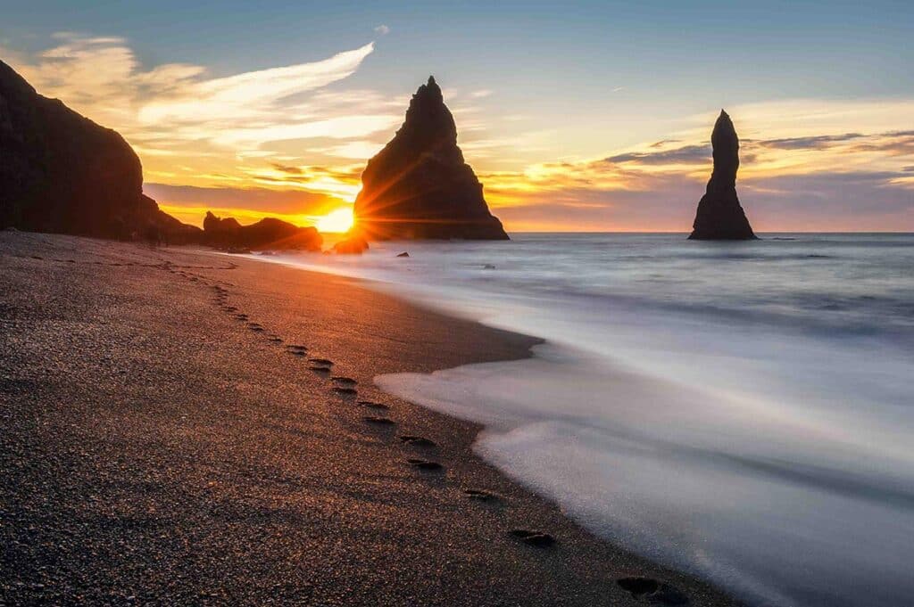 Spiaggia al tramonto