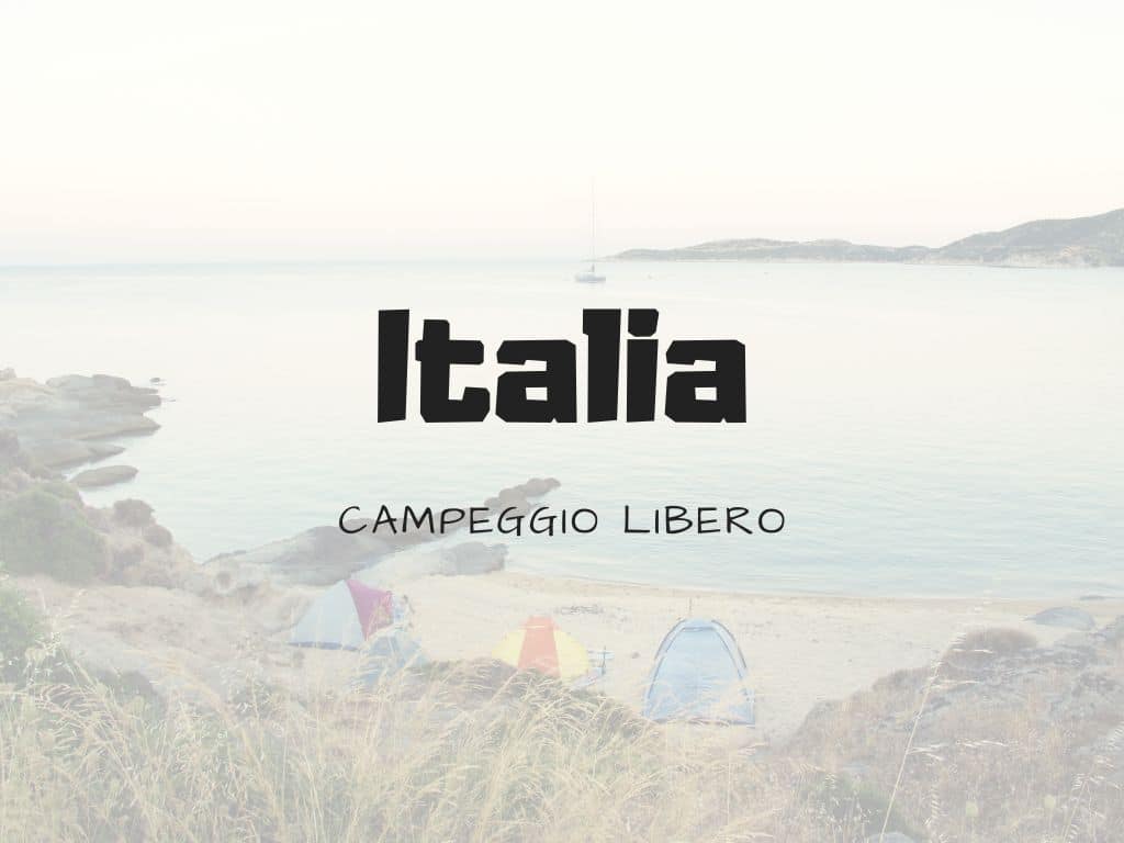 campeggio libero in italia