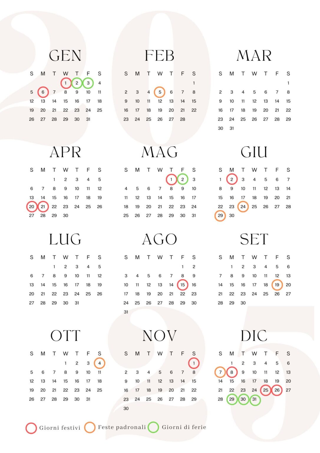 Ponti 2025 il Calendario delle Vacanze e dei Weekend Lunghi Viaggiando A Testa Alta